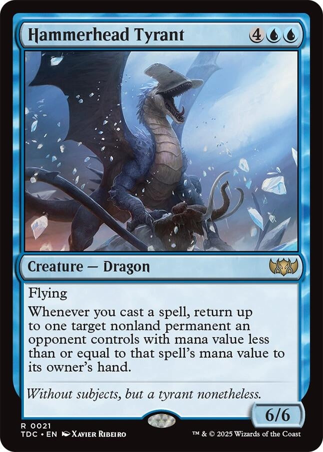 Hammerhead Tyrant (21) (Commander: Tarkir: Dragonstorm)