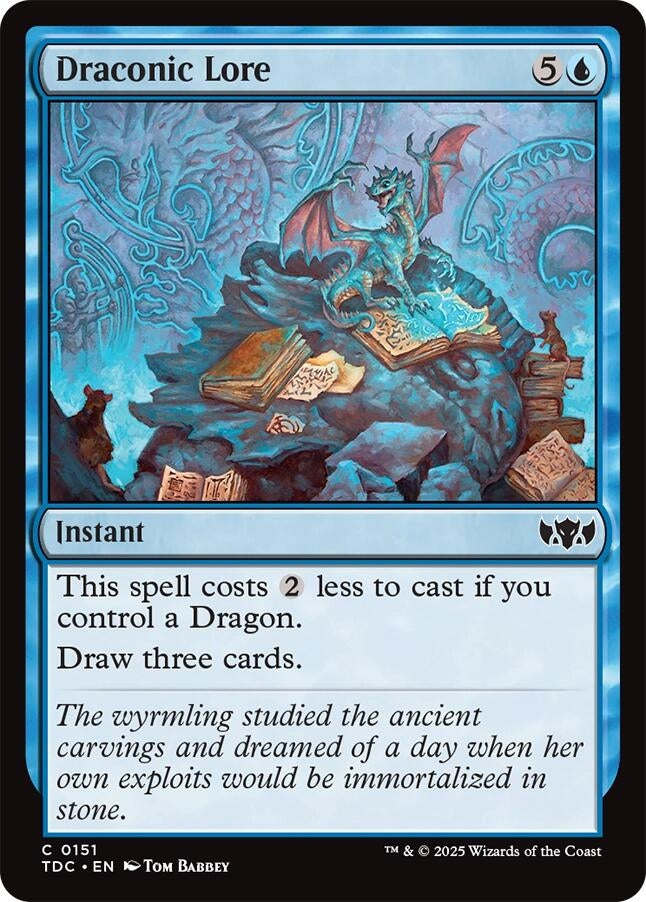 Draconic Lore (151) (Commander: Tarkir: Dragonstorm)