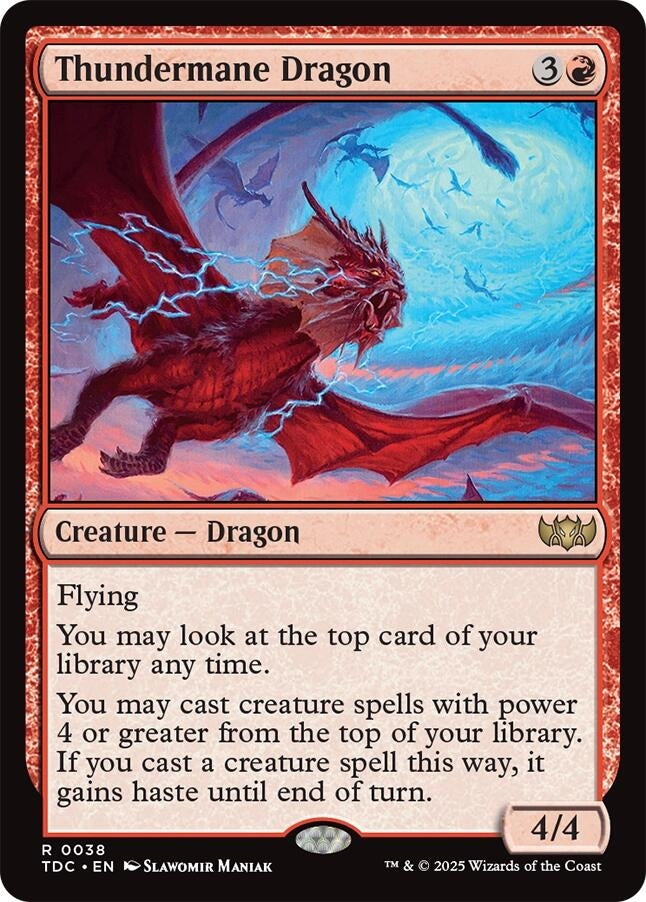 Thundermane Dragon (38) (Commander: Tarkir: Dragonstorm)