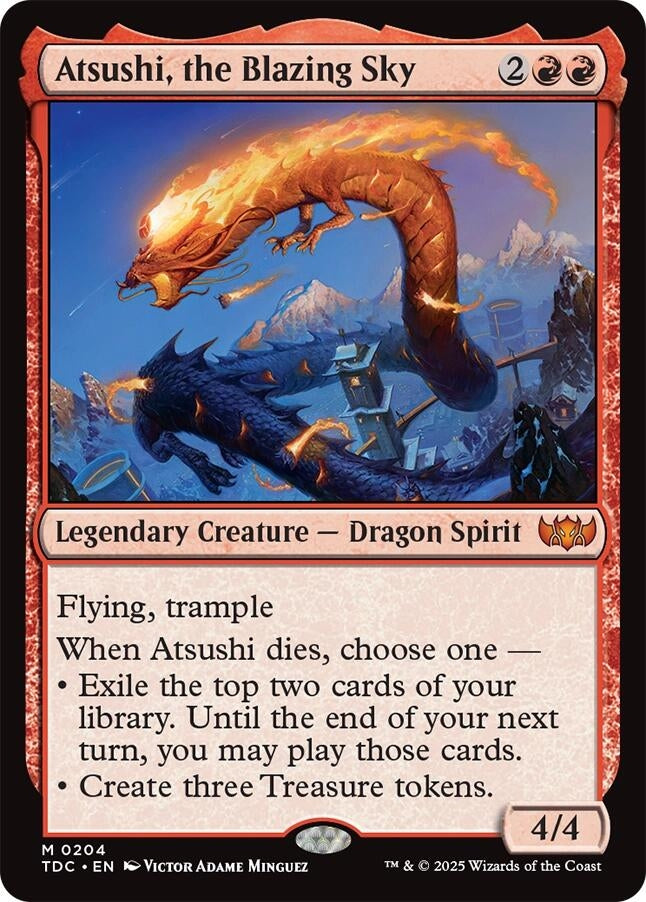 Atsushi, the Blazing Sky (204) (Commander: Tarkir: Dragonstorm)
