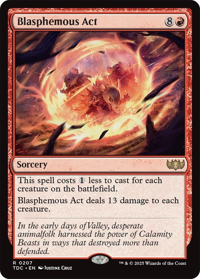 Blasphemous Act (207) (Commander: Tarkir: Dragonstorm)