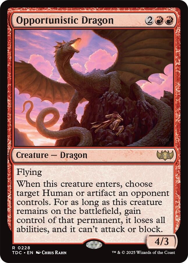 Opportunistic Dragon (228) (Commander: Tarkir: Dragonstorm)