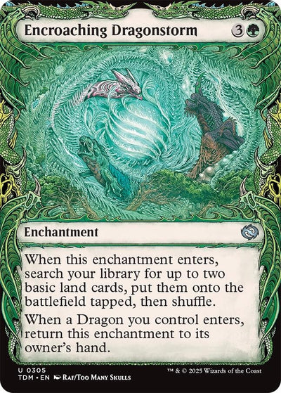 Encroaching Dragonstorm (Showcase) (305) (Tarkir: Dragonstorm) (TDM)