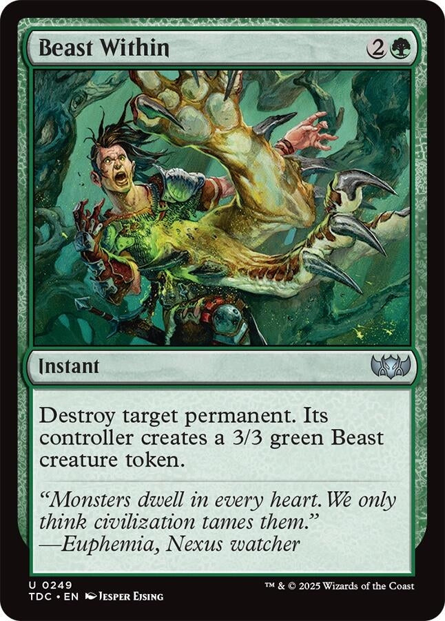 Beast Within (249) (Commander: Tarkir: Dragonstorm)