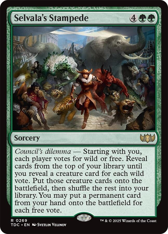 Selvala's Stampede (269) (Commander: Tarkir: Dragonstorm)