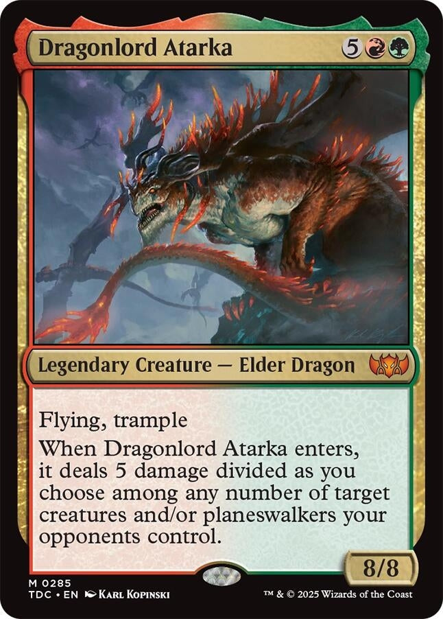 Dragonlord Atarka (285) (Commander: Tarkir: Dragonstorm)