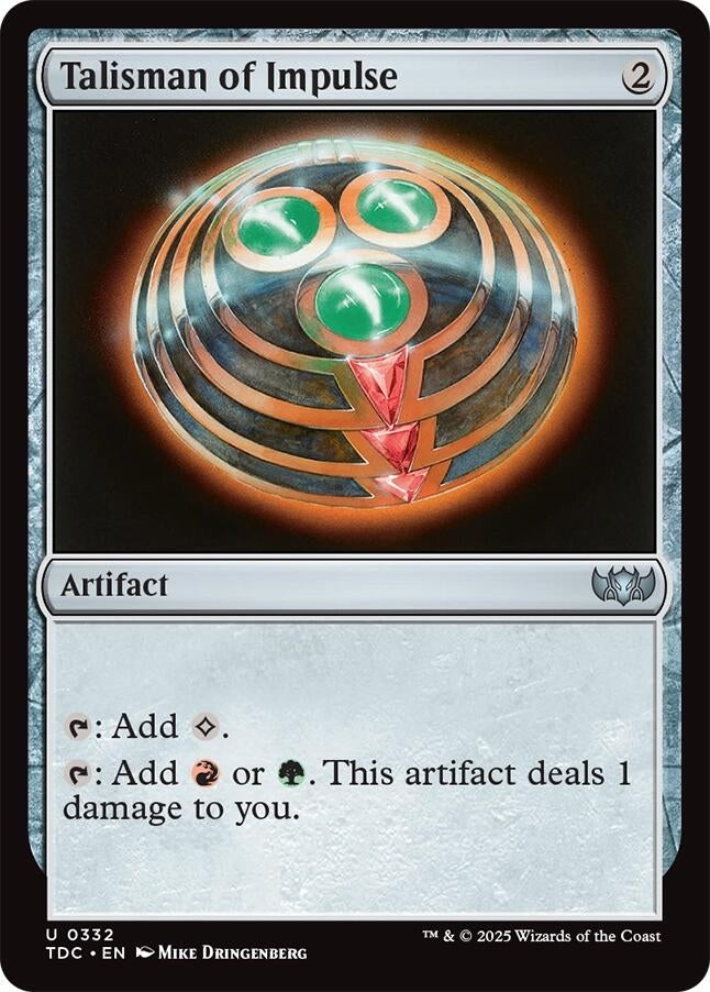 Talisman of Impulse (332) (Commander: Tarkir: Dragonstorm)