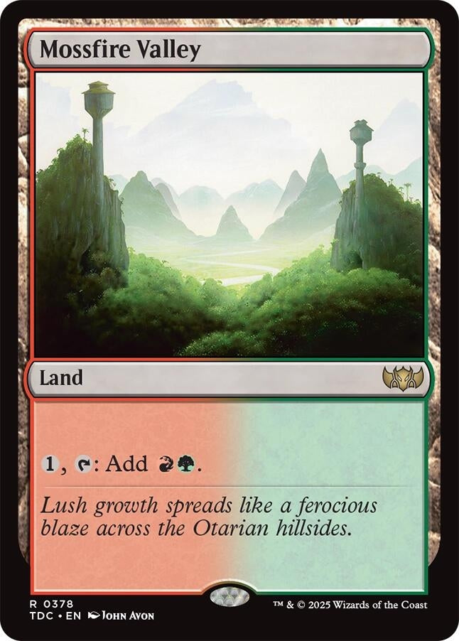 Mossfire Valley (378) (Commander: Tarkir: Dragonstorm)
