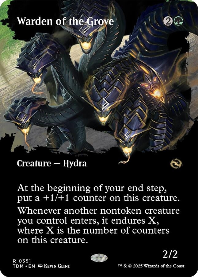 Warden of the Grove (Borderless) (351) (Tarkir: Dragonstorm) (TDM)