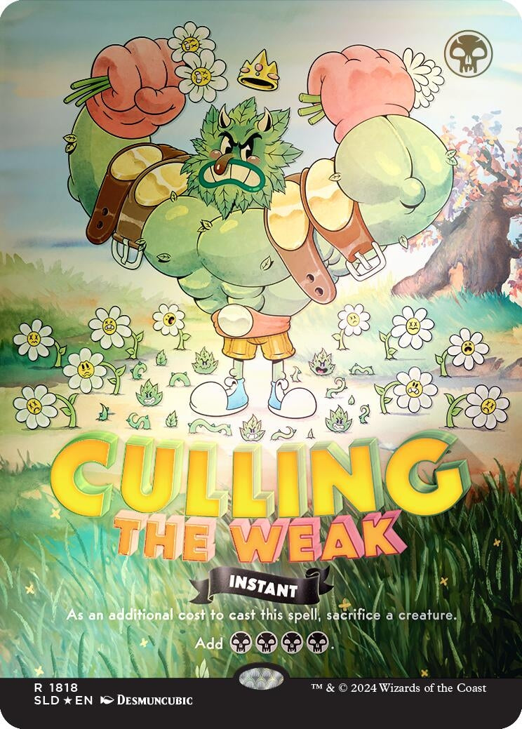 Culling the Weak (Rainbow Foil) (1818) (Secret Lair Drop Series)