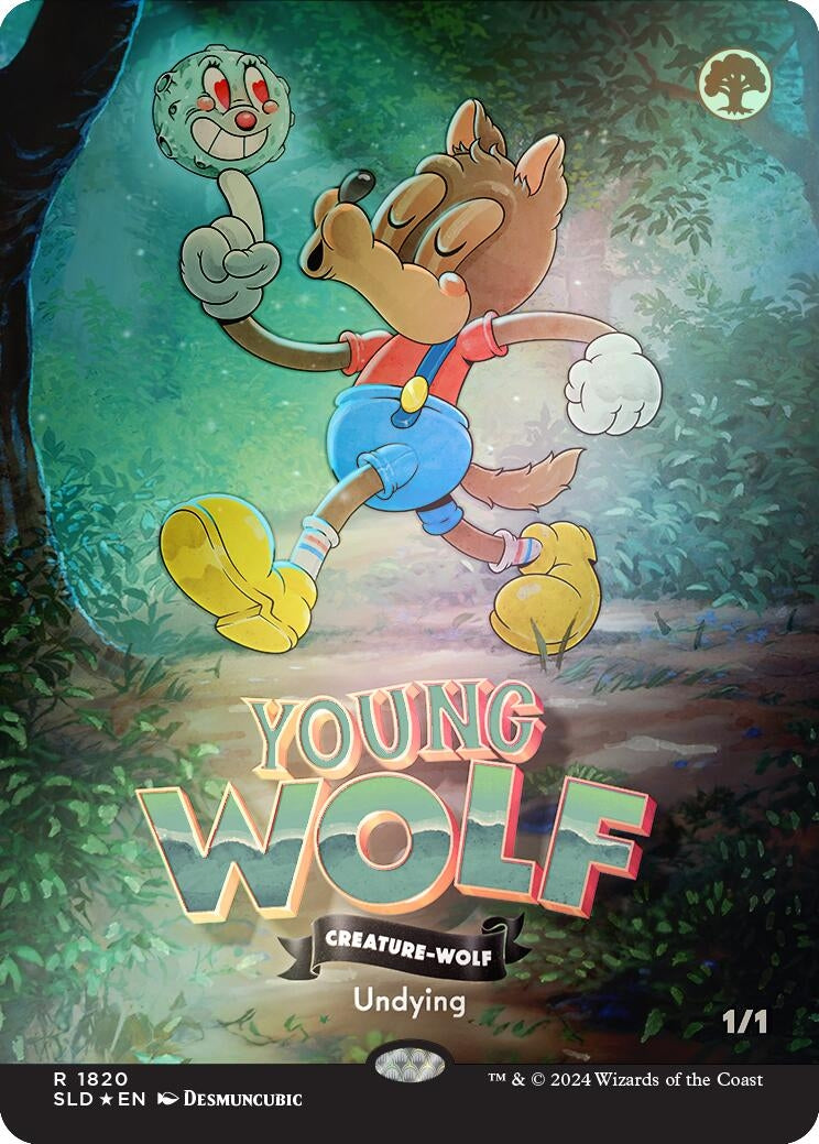 Young Wolf (Rainbow Foil) (1820) (Secret Lair Drop Series)