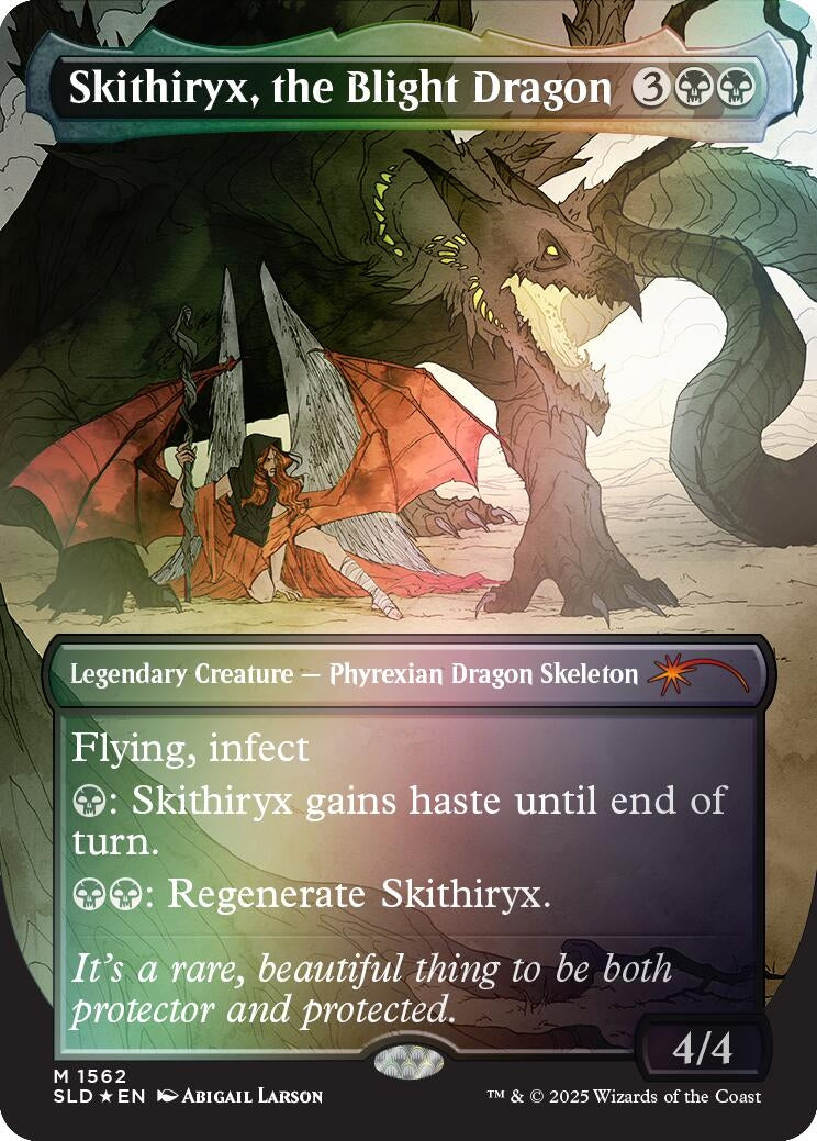 Skithiryx, the Blight Dragon (Rainbow Foil) (1562) (Secret Lair Drop Series)