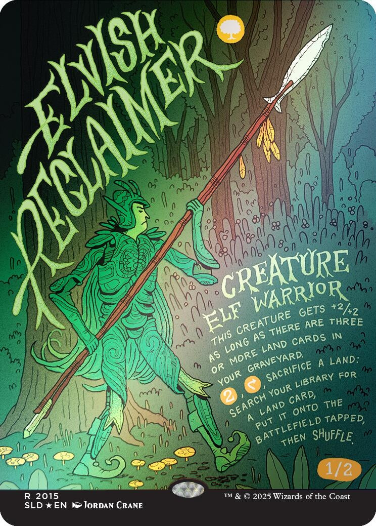 Elvish Reclaimer (Rainbow Foil) (2015) (Secret Lair Drop Series)