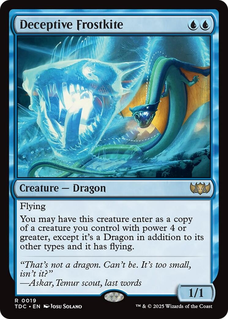 Deceptive Frostkite (19) (Commander: Tarkir: Dragonstorm)