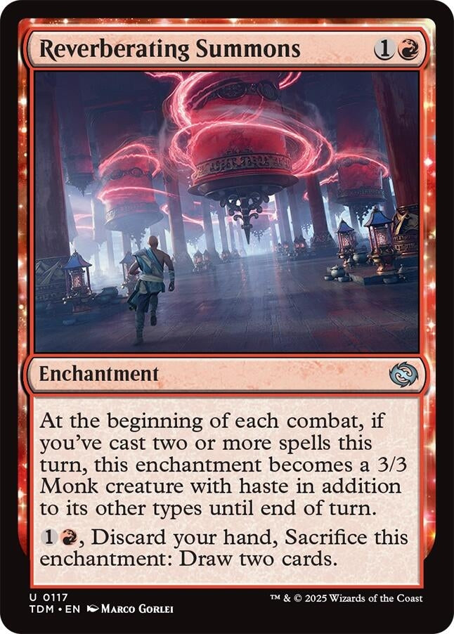 Reverberating Summons (117) (Tarkir: Dragonstorm) (TDM)