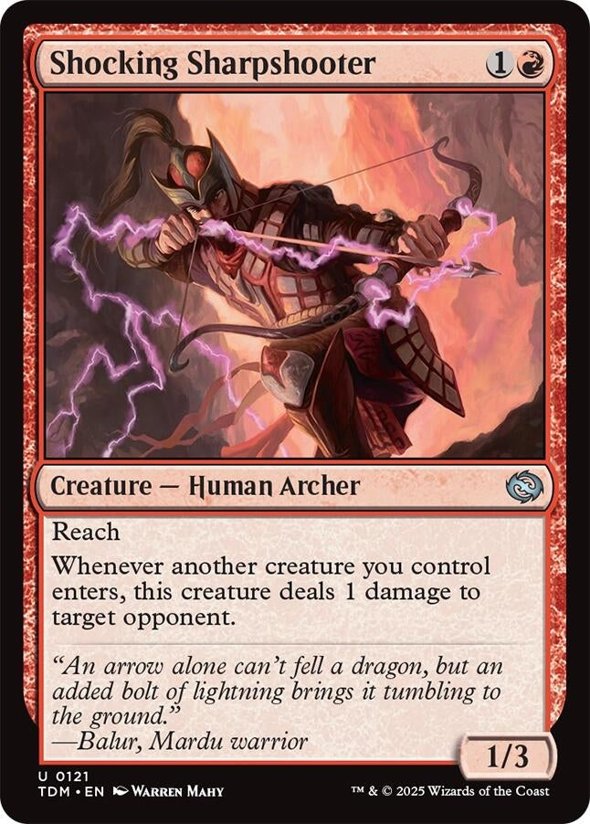 Shocking Sharpshooter (121) (Tarkir: Dragonstorm) (TDM)