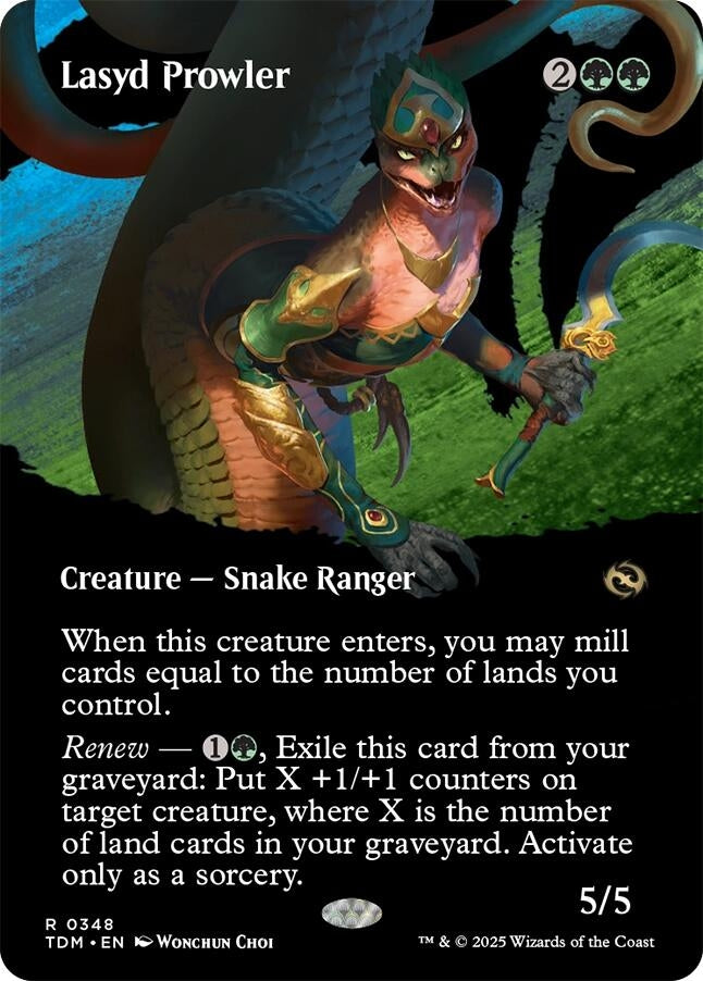 Lasyd Prowler (Borderless) (348) (Tarkir: Dragonstorm) (TDM)