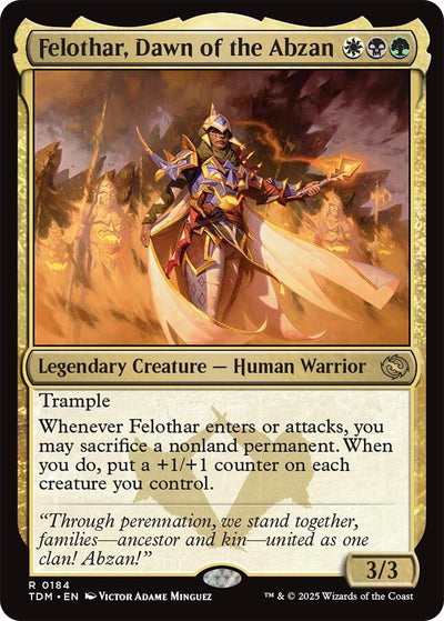 Felothar, Dawn of the Abzan (184) (Tarkir: Dragonstorm) (TDM)