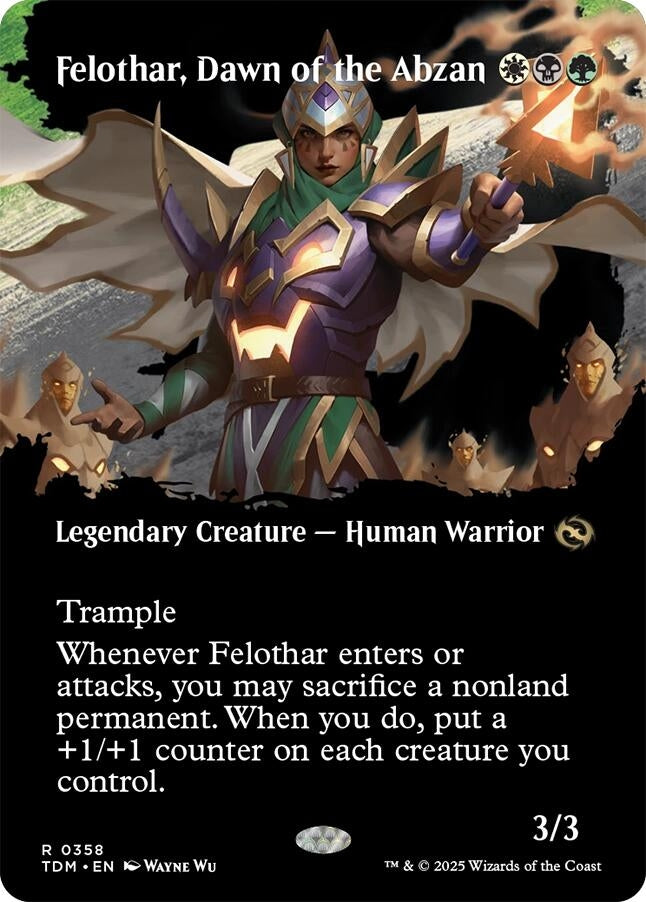 Felothar, Dawn of the Abzan (Borderless) (358) (Tarkir: Dragonstorm) (TDM)