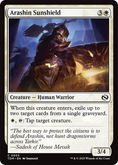 Arashin Sunshield (3) (Tarkir: Dragonstorm) (TDM)