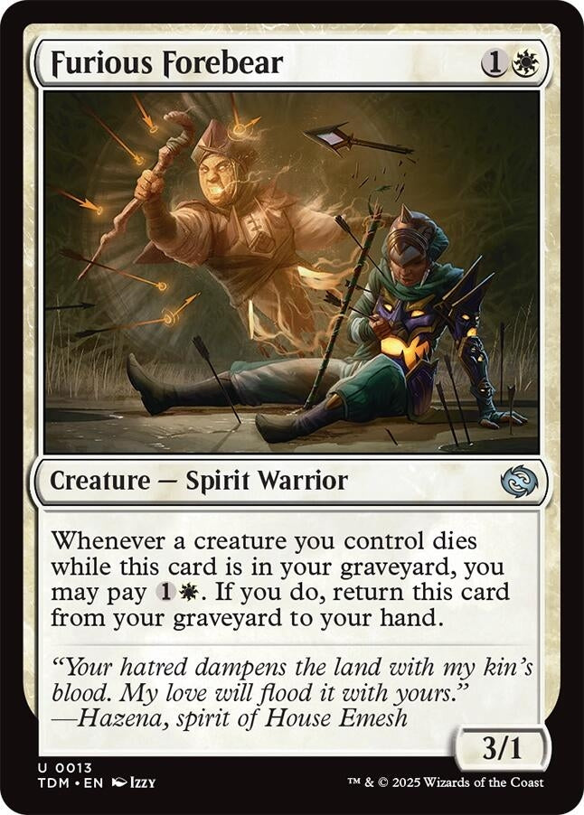 Furious Forebear (13) (Tarkir: Dragonstorm) (TDM)
