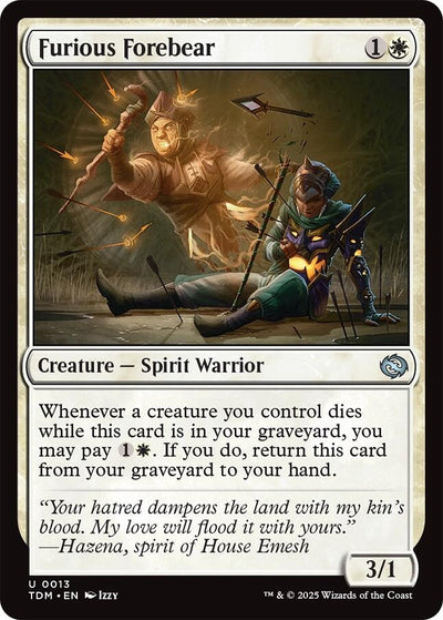 Furious Forebear (13) (Tarkir: Dragonstorm) (TDM)