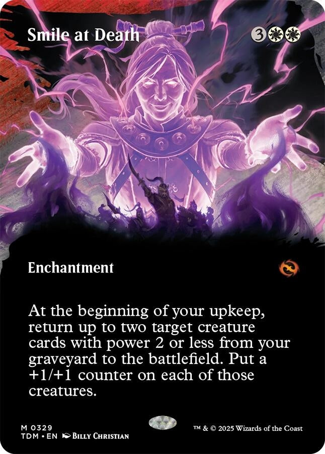 Smile at Death (Borderless) (329) (Tarkir: Dragonstorm) (TDM)