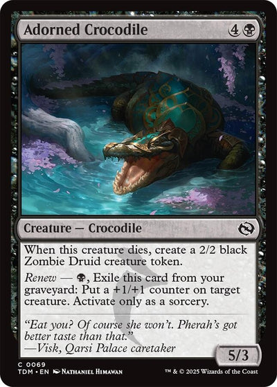 Adorned Crocodile (69) (Tarkir: Dragonstorm) (TDM)