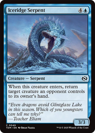 Iceridge Serpent (49) (Tarkir: Dragonstorm) (TDM)