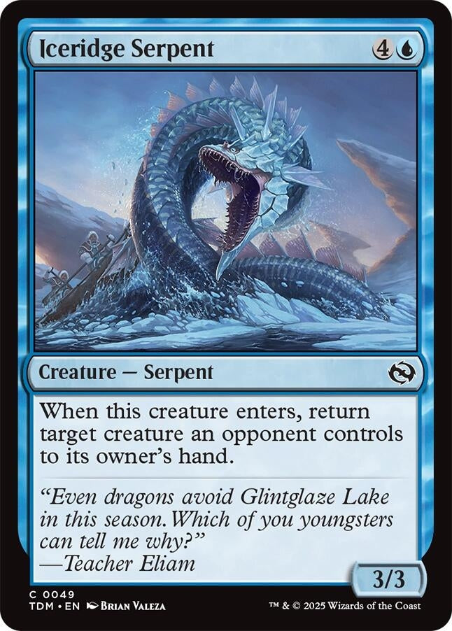 Iceridge Serpent (49) (Tarkir: Dragonstorm) (TDM)