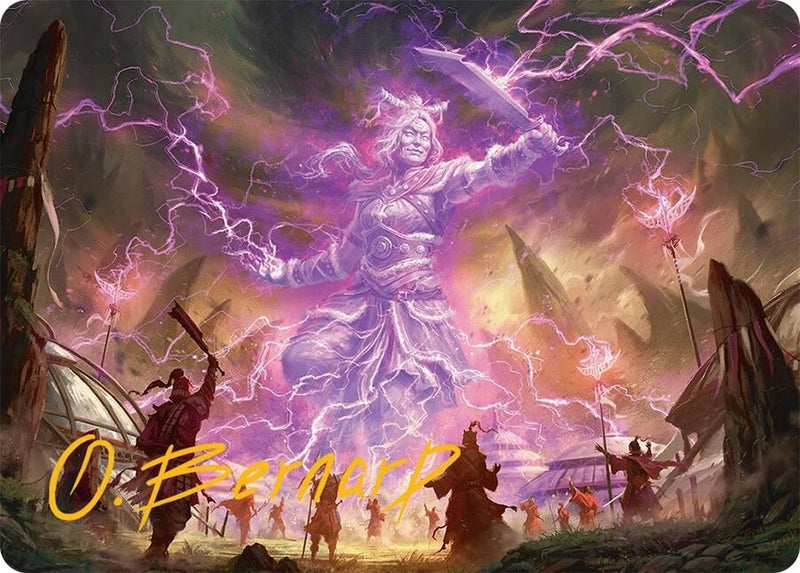 Smile at Death Art Card (4/54) (Gold-Stamped Signature) (4) (Art Series: Tarkir: Dragonstorm)