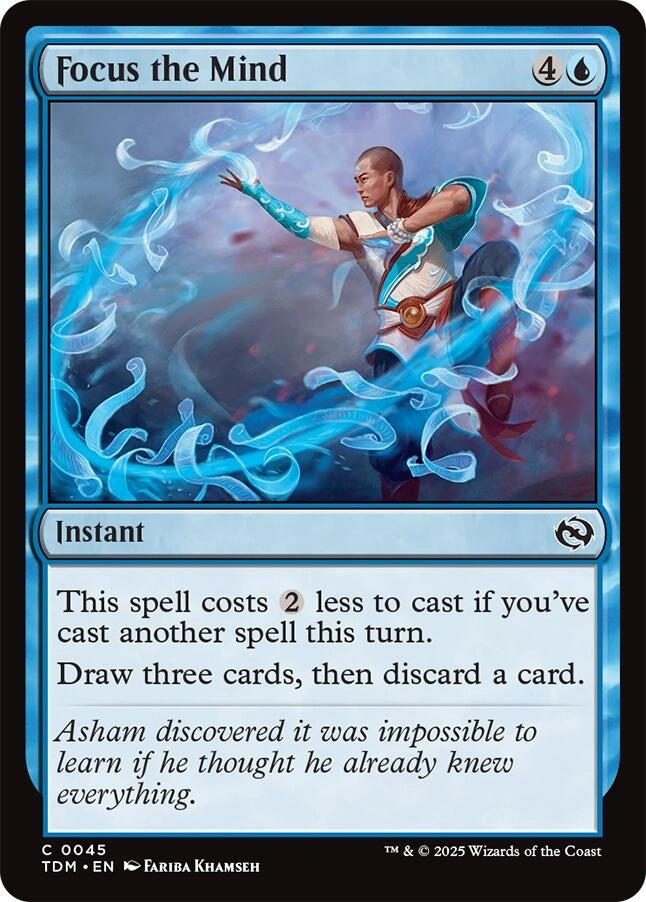 Focus the Mind (45) (Tarkir: Dragonstorm) (TDM)
