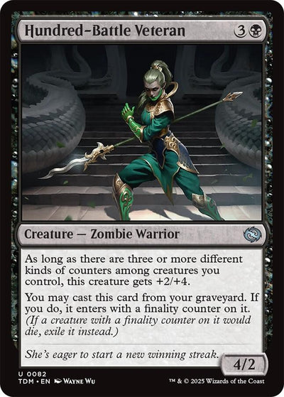 Hundred-Battle Veteran (82) (Tarkir: Dragonstorm) (TDM)