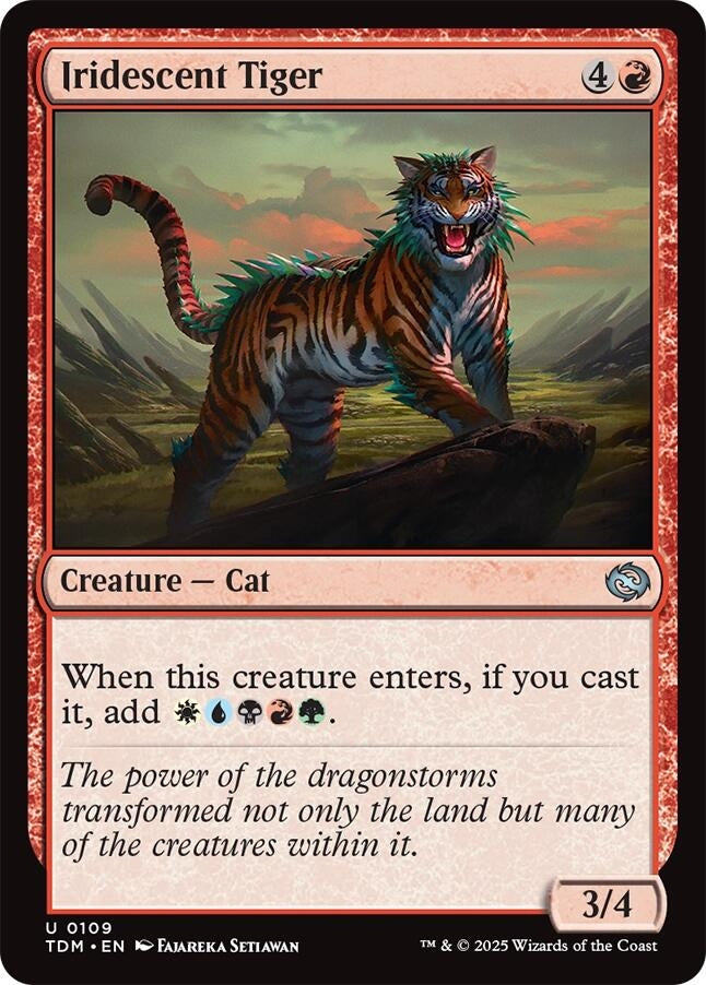 Iridescent Tiger (109) (Tarkir: Dragonstorm) (TDM)