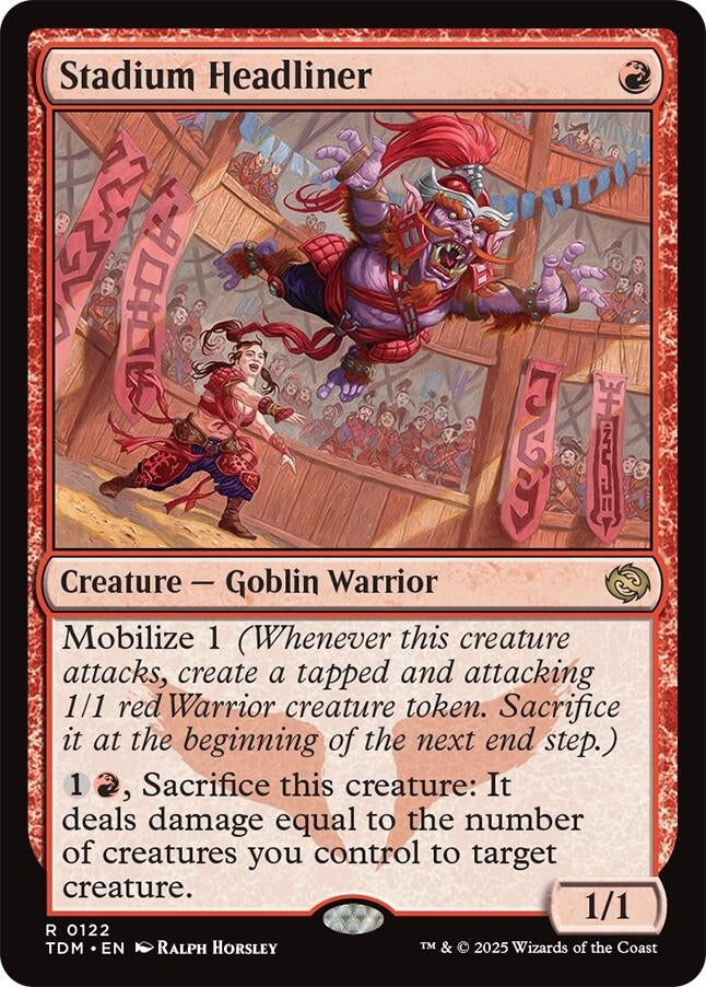 Stadium Headliner (122) (Tarkir: Dragonstorm) (TDM)