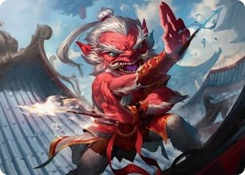 Devoted Duelist Art Card (15/54) (15) (Art Series: Tarkir: Dragonstorm)