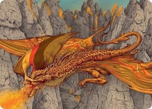 Magmatic Hellkite Art Card (34/54) (34) (Art Series: Tarkir: Dragonstorm)