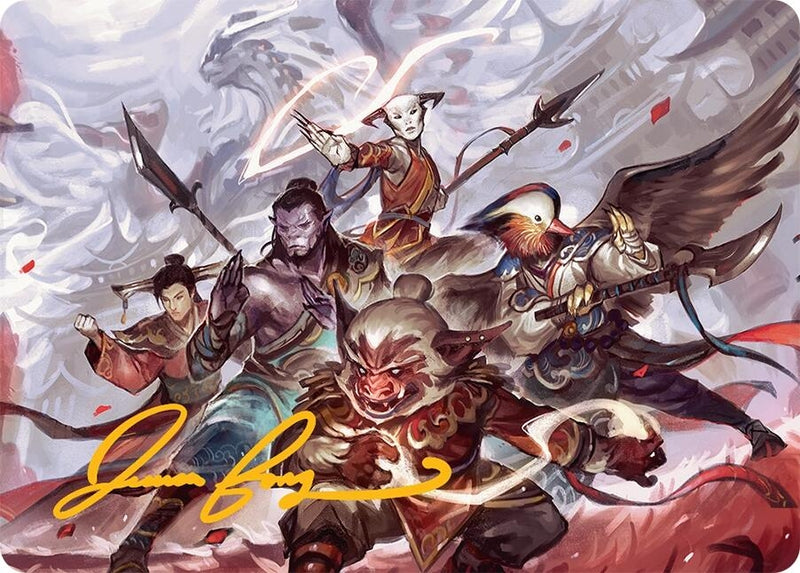 Will of the Jeskai Art Card (54/54) (Gold-Stamped Signature) (54) (Art Series: Tarkir: Dragonstorm)