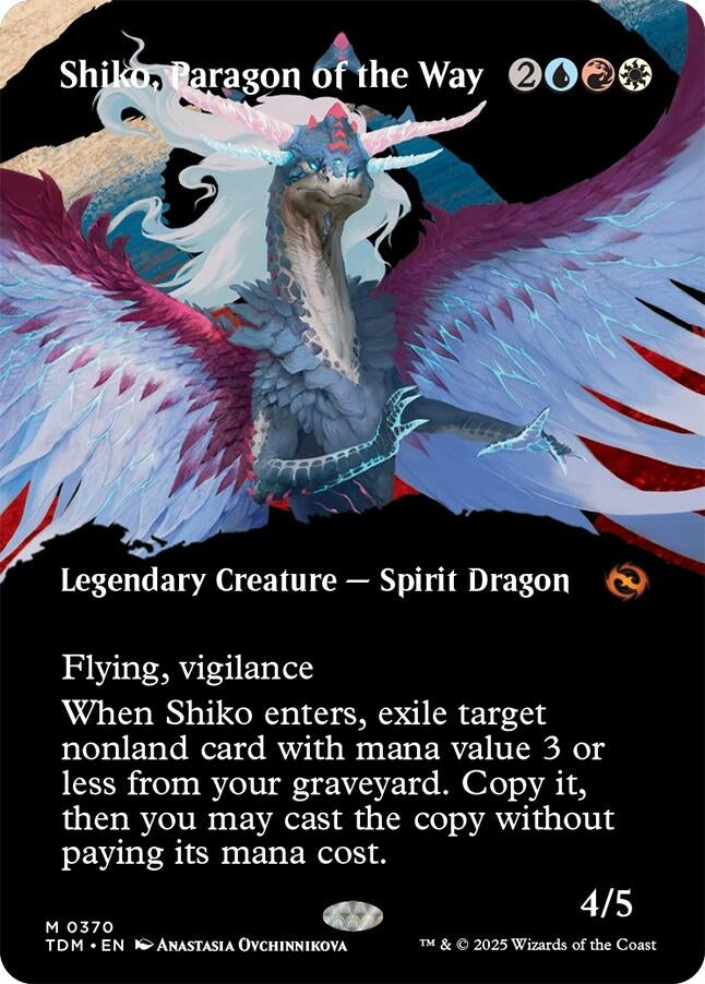 Shiko, Paragon of the Way (Borderless) (370) (Tarkir: Dragonstorm)