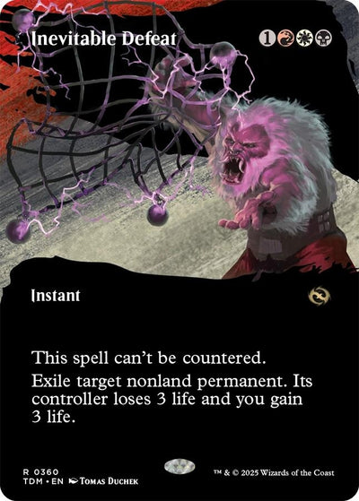 Inevitable Defeat (Borderless) (360) (Tarkir: Dragonstorm) (TDM)