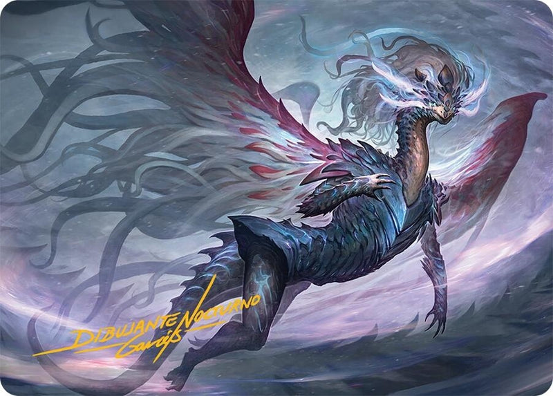 Shiko, Paragon of the Way Art Card (37/54) (Gold-Stamped Signature) (37) (Art Series: Tarkir: Dragonstorm)