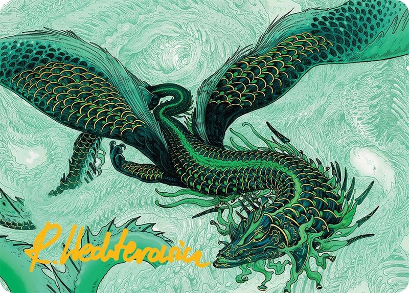 Teval, Arbiter of Virtue Art Card (38/54) (Gold-Stamped Signature) (38) (Art Series: Tarkir: Dragonstorm)