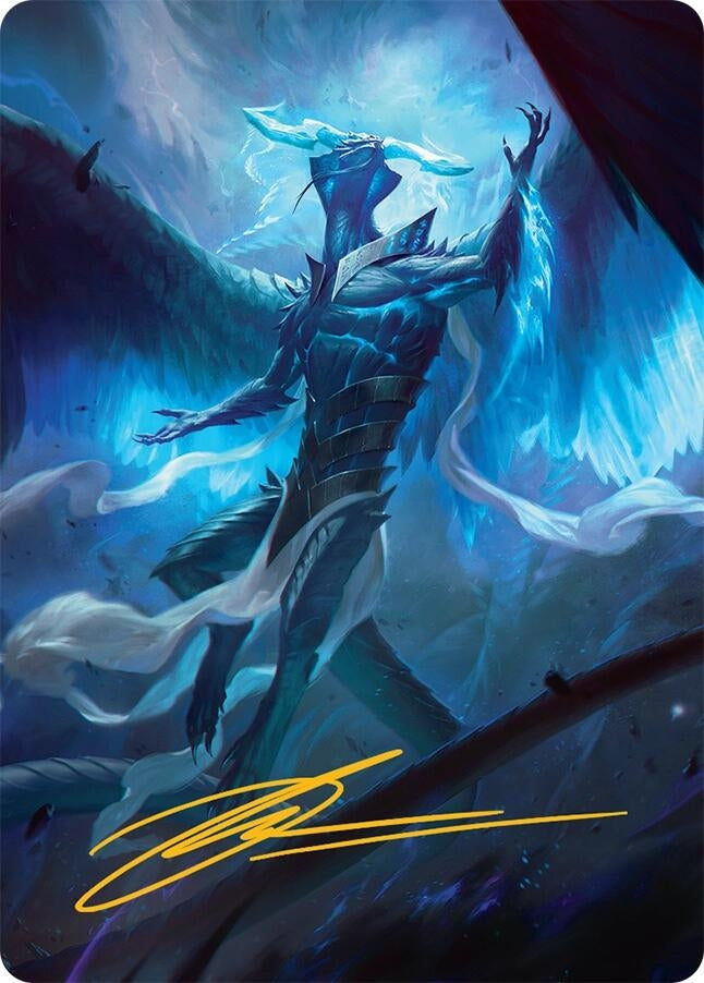 Ugin, Eye of the Storms Art Card (1/54) (Gold-Stamped Signature) (1)