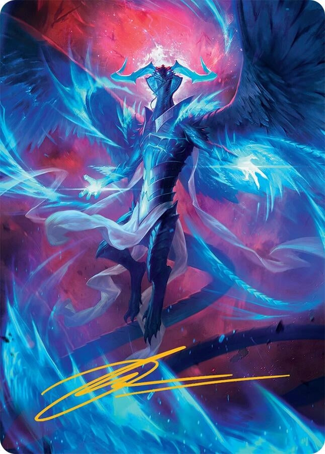 Ugin, Eye of the Storms Art Card (48/54) (Gold-Stamped Signature) (48) (Art Series: Tarkir: Dragonstorm)