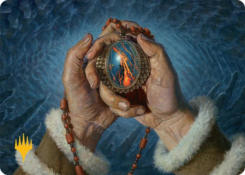 Mox Jasper Art Card (28/54) (Gold-Stamped Planeswalker Symbol) (28) (Art Series: Tarkir: Dragonstorm)