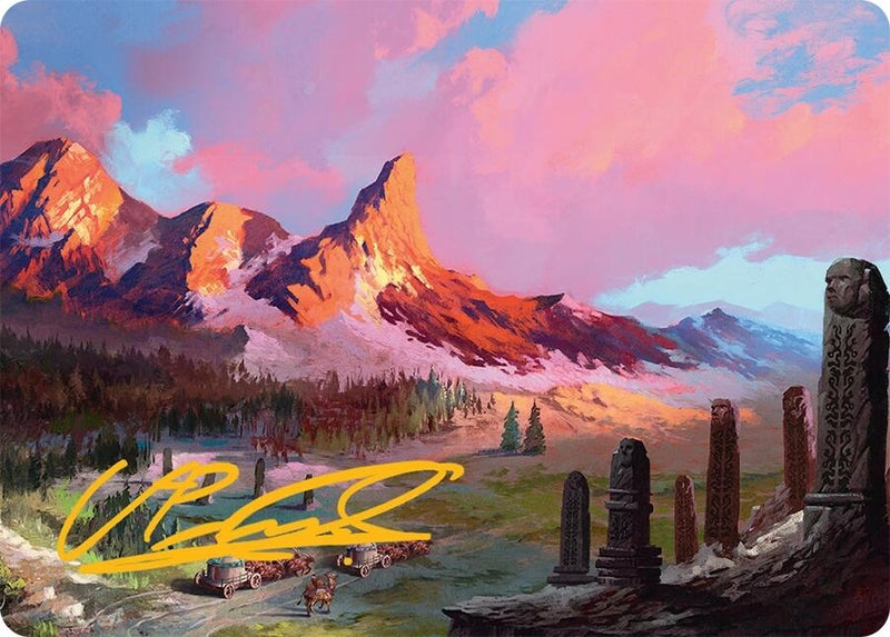 Rugged Highlands Art Card (29/54) (Gold-Stamped Signature) (29) (Art Series: Tarkir: Dragonstorm)