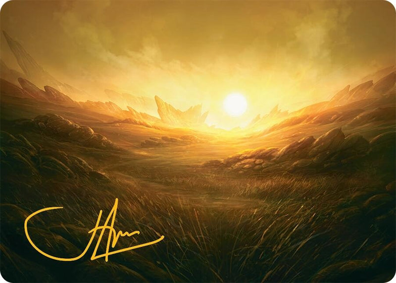 Plains Art Card (31/54) (Gold-Stamped Signature) (31) (Art Series: Tarkir: Dragonstorm)