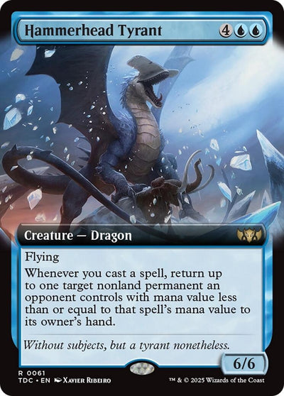 Hammerhead Tyrant (Extended Art) (61) (Commander: Tarkir: Dragonstorm) (TDC)