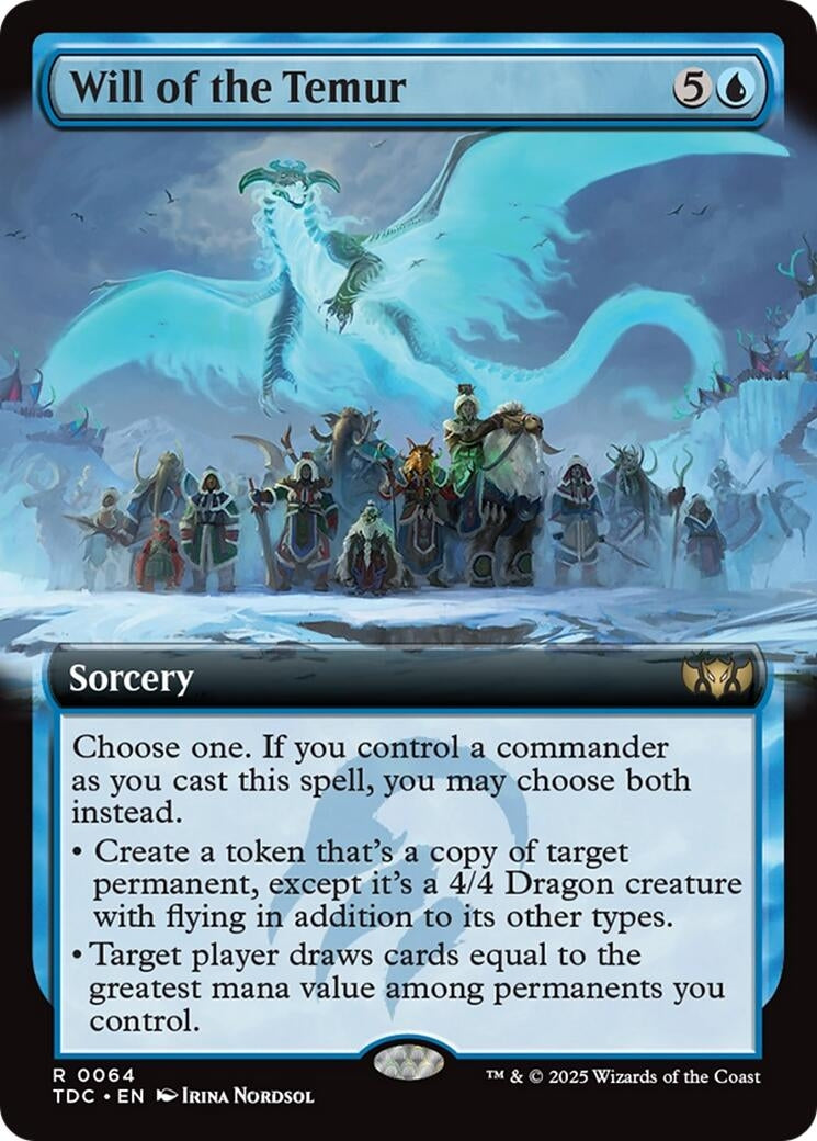 Will of the Temur (Extended Art) (64) (Commander: Tarkir: Dragonstorm) (TDC)