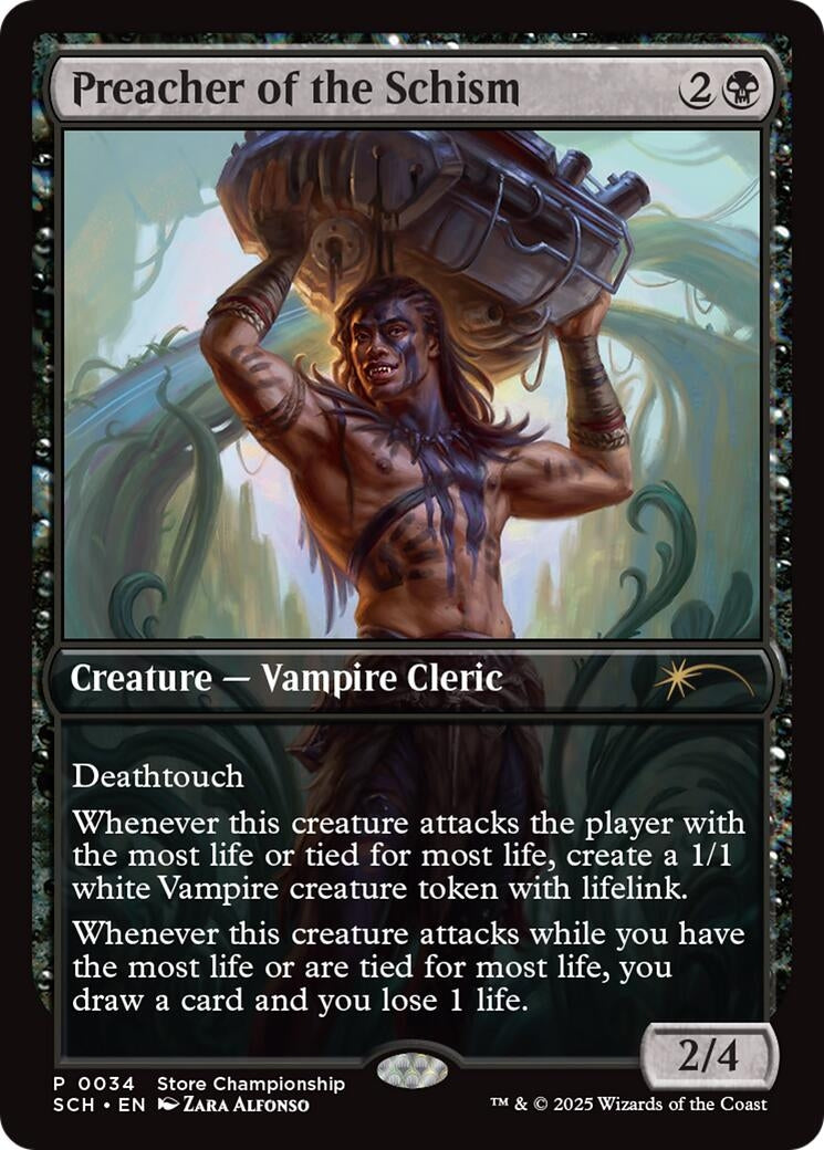 Preacher of the Schism (34) (Game Day & Store Championship Promos)